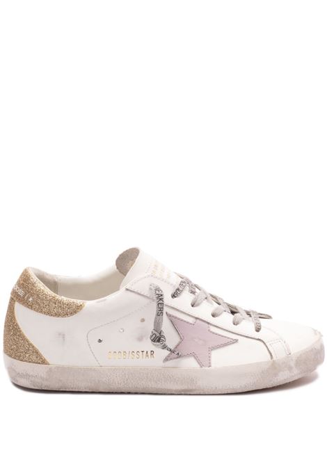 Sneakers Super Star in bianco, lilla Golden goose - donna GOLDEN GOOSE | GWF00102F00684212151